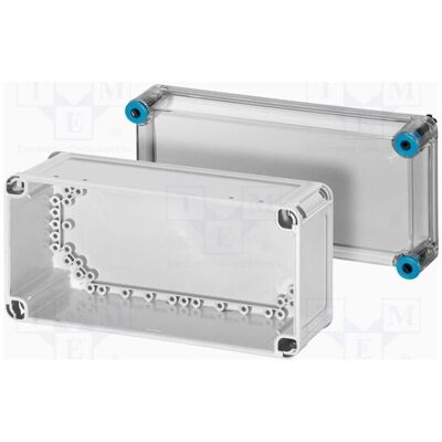 Hensel Gehäuse ohne Rippen 300x150x170mm, transparente Abdeckung - K0100 (Gehäuse), Elektronikzubehör + Gehäuse, Grau, Transparent Hensel Gehäuse ohne Rippen 300x150x170mm, transparente Abdeckung - K0100 (Gehäuse), Elektronikzubehör + Gehäuse, Grau, Transparent