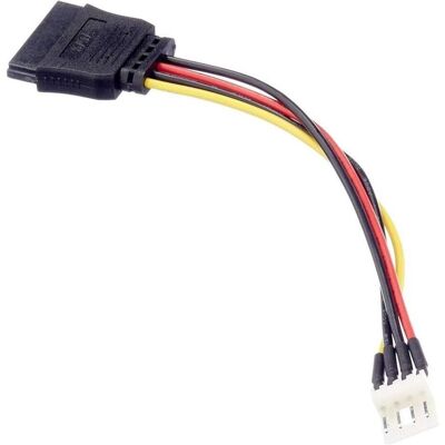 PowerGuard Floppy 4-Pin Male to SATA 15-Pin Female Power Cable (15 cm), Interne Kabel (PC) PowerGuard Floppy 4-Pin Male to SATA 15-Pin Female Power Cable (15 cm), Interne Kabel (PC)