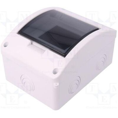 Elektro-Plast Elegante Aufputz-Schaltanlage modular 1 x 5 IP40 156 x 116 x 93 mm (2401-01), Schalter + Taster, Transparent, Weiss Elektro-Plast Elegante Aufputz-Schaltanlage modular 1 x 5 IP40 156 x 116 x 93 mm (2401-01), Schalter + Taster, Transparent, Weiss