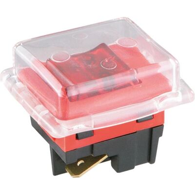 Bachmann EB-Wippenschalter, Schalter + Taster, Rot Bachmann EB-Wippenschalter, Schalter + Taster, Rot