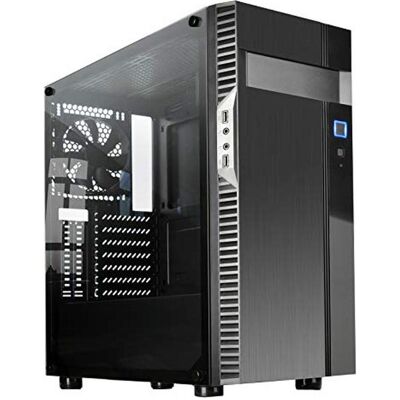 Silverstone SST-PS14B-E - Precision Towerr ATX Computergehäuse, Seitenteil aus gehärtendem Rauchglas (ATX), PC Gehäuse, Schwarz Silverstone SST-PS14B-E - Precision Towerr ATX Computergehäuse, Seitenteil aus gehärtendem Rauchglas (ATX), PC Gehäuse, Schwarz