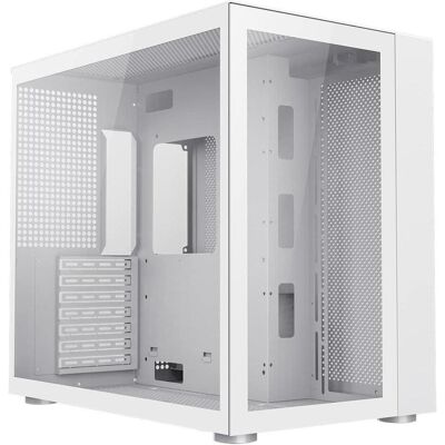 GameMax Infinity Gaming Case w/ Glass Side & Front, ATX, Dual Chamber, No Fans inc., Mesh Panels, USB-C, Ful (ATX, mATX, Mini-ITX), PC Gehäuse, Weiss GameMax Infinity Gaming Case w/ Glass Side & Front, ATX, Dual Chamber, No Fans inc., Mesh Panels, USB-C, Ful (ATX, mATX, Mini-ITX), PC Gehäuse, Weiss