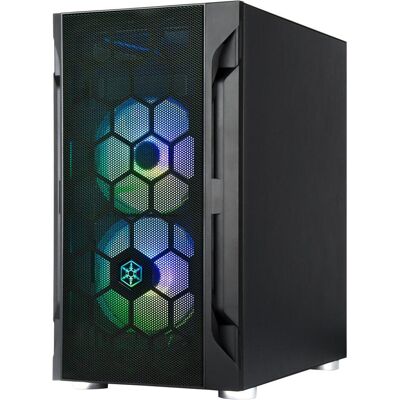 Silverstone Fara H1M Pro Micro-ATX Gehäuse - Tempered Glass, ARGB (mATX, Mini-DTX, Mini-ITX), PC Gehäuse, Schwarz Silverstone Fara H1M Pro Micro-ATX Gehäuse - Tempered Glass, ARGB (mATX, Mini-DTX, Mini-ITX), PC Gehäuse, Schwarz