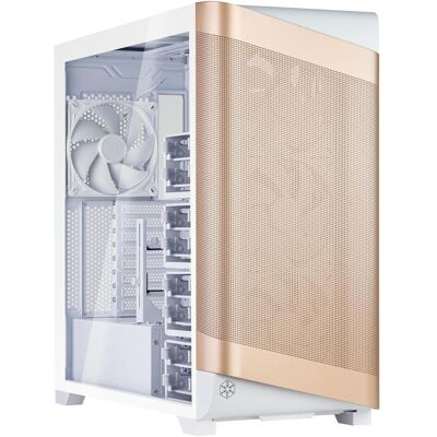Silverstone Technology SETA A2 EIN wahrhaft starker Luftstrom: aussergewöhnlich vielseitiges Mid-Towe (ATX), PC Gehäuse, Weiss, Gold Silverstone Technology SETA A2 EIN wahrhaft starker Luftstrom: aussergewöhnlich vielseitiges Mid-Towe (ATX), PC Gehäuse, Weiss, Gold