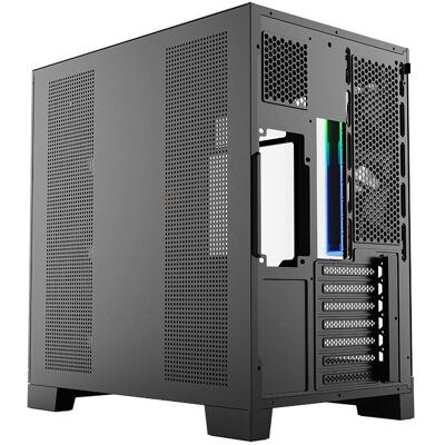 xyz Boitier Moyen Tour ATX Neutron X Pro RGB avec panneaux vitrés (Noir) (ATX, ITX, Mini-ATX), PC Gehäuse, Schwarz xyz Boitier Moyen Tour ATX Neutron X Pro RGB avec panneaux vitrés (Noir) (ATX, ITX, Mini-ATX), PC Gehäuse, Schwarz
