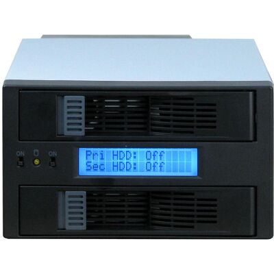 Intertech CobaNitrox Sub-Raid SB-C 102 - Internes RAID-Gehäuse mit LCD-Anzeige, Lüfter - 2 (2.5", 3.5"), Festplattengehäuse, Schwarz Intertech CobaNitrox Sub-Raid SB-C 102 - Internes RAID-Gehäuse mit LCD-Anzeige, Lüfter - 2 (2.5", 3.5"), Festplattengehäuse, Schwarz