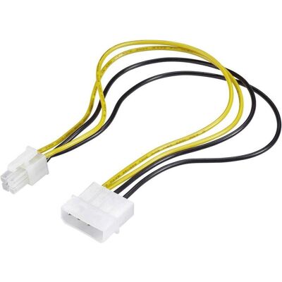 Renkforce Strom Anschlusskabel (1x ATX-Stecker 4pol. (30 cm), Interne Kabel (PC) Renkforce Strom Anschlusskabel (1x ATX-Stecker 4pol. (30 cm), Interne Kabel (PC)