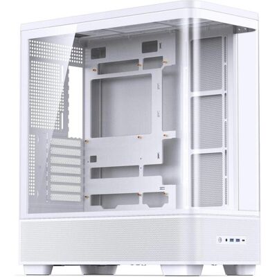Jonsbo TK-5 Gehäuse, Midi-Tower, ATX, Tempered Glass - weiss (ATX, ITX, Mini-ATX), PC Gehäuse, Weiss Jonsbo TK-5 Gehäuse, Midi-Tower, ATX, Tempered Glass - weiss (ATX, ITX, Mini-ATX), PC Gehäuse, Weiss