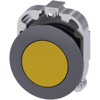 Siemens Pushbutton, 30mm, yellow, Schalter + Taster, Gelb Siemens Pushbutton, 30mm, yellow, Schalter + Taster, Gelb