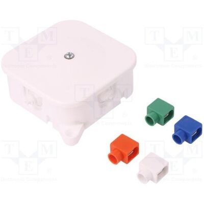 Elektro-Plast, Abzweigdose, Gehäuse: Verbindungsdose X: 86mm Y: 86mm Z: 35mm mit Halterung Elektro-Plast, Abzweigdose, Gehäuse: Verbindungsdose X: 86mm Y: 86mm Z: 35mm mit Halterung
