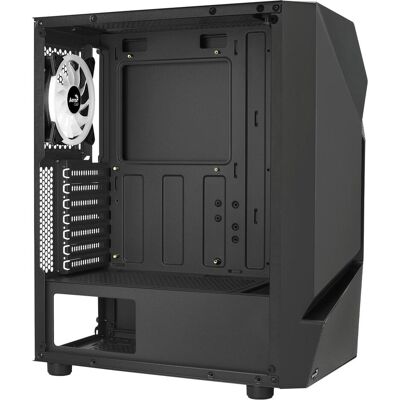 Aerocool Scape-G-BK-v3 Midi-Tower, Tempered Glass, ARGB (ATX, mATX, Mini-ITX), PC Gehäuse, Schwarz Aerocool Scape-G-BK-v3 Midi-Tower, Tempered Glass, ARGB (ATX, mATX, Mini-ITX), PC Gehäuse, Schwarz