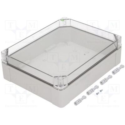 Elektro-Plast INDUSTRIAL Hermetische Box N/T 340x270x106mm IP65 grau, transparenter Deckel 2725-01 (Gehäuse), Elektronikzubehör + Gehäuse, Transparent, Grau Elektro-Plast INDUSTRIAL Hermetische Box N/T 340x270x106mm IP65 grau, transparenter Deckel 2725-01 (Gehäuse), Elektronikzubehör + Gehäuse, Transparent, Grau