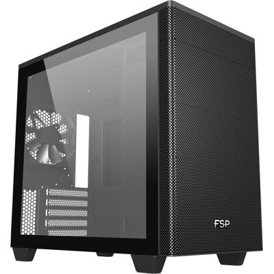 Fortron FSP Geh Mini CST360 B Micro-ATX/Mini-ITX o.N. Black retail (ATX, mATX, Mini-ITX), PC Gehäuse, Schwarz Fortron FSP Geh Mini CST360 B Micro-ATX/Mini-ITX o.N. Black retail (ATX, mATX, Mini-ITX), PC Gehäuse, Schwarz