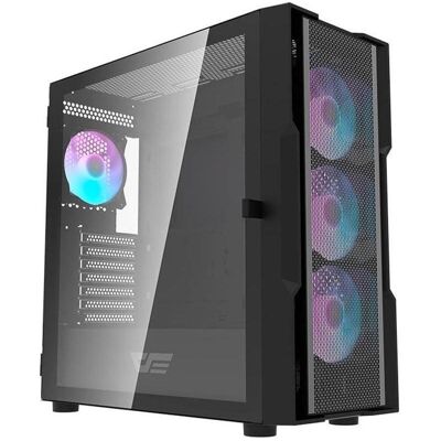 Darkflash Tech DK431 (ATX, E-ATX, ITX, mATX), PC Gehäuse, Schwarz Darkflash Tech DK431 (ATX, E-ATX, ITX, mATX), PC Gehäuse, Schwarz