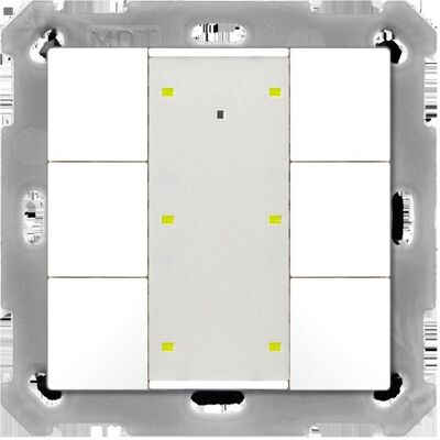 MDT BE-TA55P6.G2, Schalter + Taster, Weiss MDT BE-TA55P6.G2, Schalter + Taster, Weiss