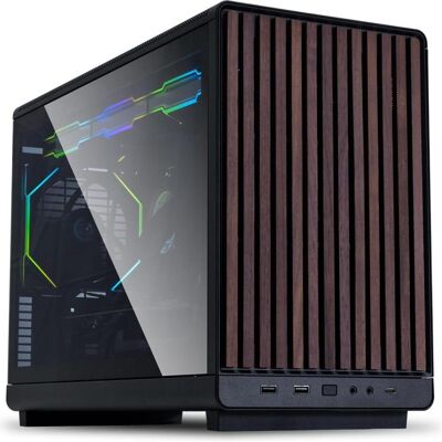 Lian-Li A3-mATX Glass Edition (ITX, mATX), PC Gehäuse, Schwarz, Braun Lian-Li A3-mATX Glass Edition (ITX, mATX), PC Gehäuse, Schwarz, Braun