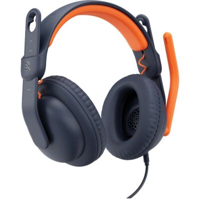 Logitech Zone Learn - CLASSIC BLUE - WW-9006 (Kabelgebunden, USB-C), Office Headset, Schwarz, Orange Logitech Zone Learn - CLASSIC BLUE - WW-9006 (Kabelgebunden, USB-C), Office Headset, Schwarz, Orange