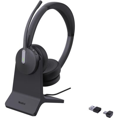 Yealink BH70 Dual with Stand Teams (Kabellos, USB-C, Microsoft Teams), Office Headset, Schwarz Yealink BH70 Dual with Stand Teams (Kabellos, USB-C, Microsoft Teams), Office Headset, Schwarz