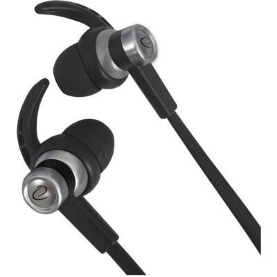 Esperanza Earphones With Microphone And Volume Control Eh201 Black/Silver (Kabelgebunden), Kopfhörer, Silber, Schwarz Esperanza Earphones With Microphone And Volume Control Eh201 Black/Silver (Kabelgebunden), Kopfhörer, Silber, Schwarz
