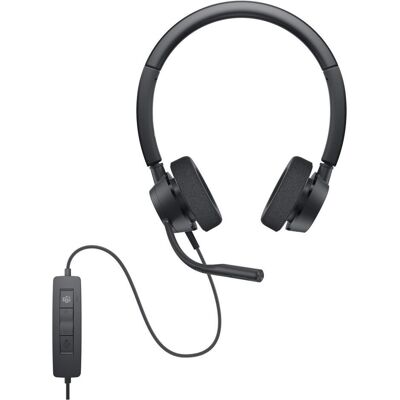 Dell Pro Stereo Headset WH3022 (Kabelgebunden, USB-A), Office Headset, Schwarz Dell Pro Stereo Headset WH3022 (Kabelgebunden, USB-A), Office Headset, Schwarz
