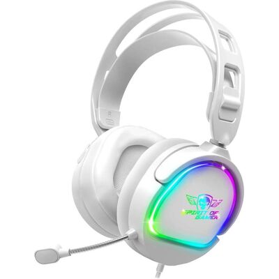 Spirit Of Gamer PRO-H6 RGB-Headset – Weiss – Für alle Plattformen – 3,5-mm-Klinkenstecker – 2 m langes Kabel (Kabelgebunden), Gaming Headset, Weiss Spirit Of Gamer PRO-H6 RGB-Headset – Weiss – Für alle Plattformen – 3,5-mm-Klinkenstecker – 2 m langes Kabel (Kabelgebunden), Gaming Headset, Weiss