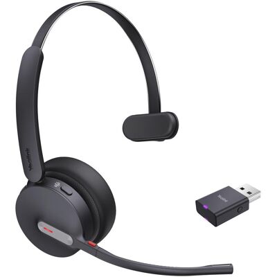 Yealink WH64 Hybrid Mono - Headset (Kabellos, USB-A, Microsoft Teams), Office Headset, Schwarz Yealink WH64 Hybrid Mono - Headset (Kabellos, USB-A, Microsoft Teams), Office Headset, Schwarz