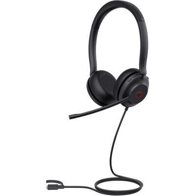 Yealink UH35 Dual Teams USB-C/A (Kabelgebunden, USB-A, USB-C, Microsoft Teams), Office Headset, Schwarz Yealink UH35 Dual Teams USB-C/A (Kabelgebunden, USB-A, USB-C, Microsoft Teams), Office Headset, Schwarz