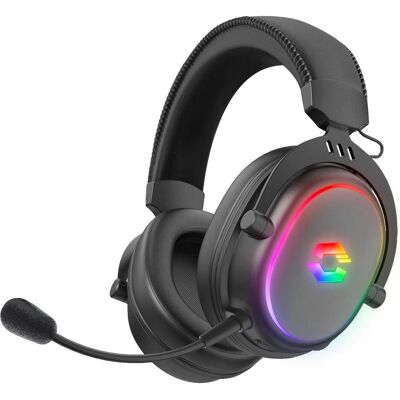 Speedlink CONUX Wireless RGB Stereo Gaming Headset (Kabelgebunden, Kabellos), Gaming Headset, Schwarz Speedlink CONUX Wireless RGB Stereo Gaming Headset (Kabelgebunden, Kabellos), Gaming Headset, Schwarz