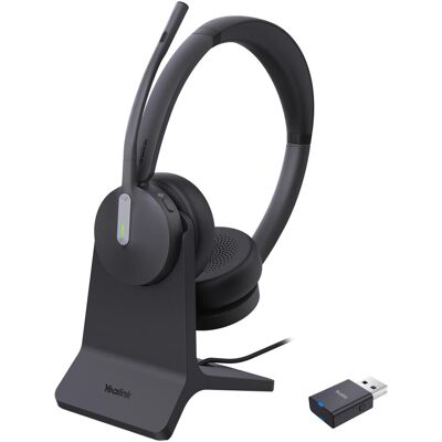 Yealink WH 64 (Kabellos, Micro USB-B, Microsoft Teams), Office Headset, Schwarz Yealink WH 64 (Kabellos, Micro USB-B, Microsoft Teams), Office Headset, Schwarz