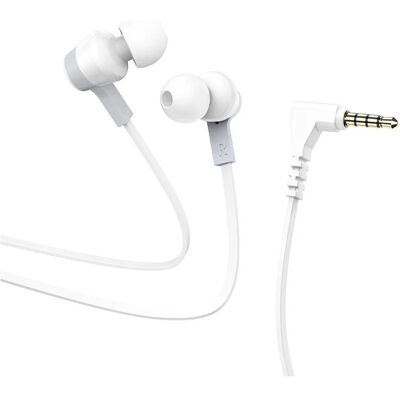 Hoco Wired headphones wire earphones Jack 3,5 mm with microphone M86 white (Kabelgebunden), Kopfhörer, Weiss Hoco Wired headphones wire earphones Jack 3,5 mm with microphone M86 white (Kabelgebunden), Kopfhörer, Weiss