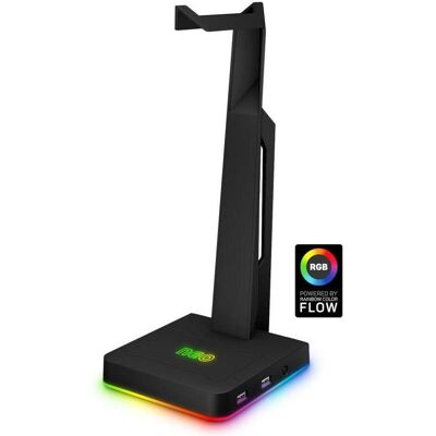 Connect IT NEO Stand-It RGB Kopfhörerständer schwarz / 2x USB-A / RGB LED-Hintergrundbeleuchtung, Kopfhörerständer, Schwarz Connect IT NEO Stand-It RGB Kopfhörerständer schwarz / 2x USB-A / RGB LED-Hintergrundbeleuchtung, Kopfhörerständer, Schwarz