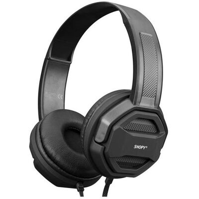 Grupo Erik Snopy Fejhallgató - SN-101 BONNY Black (stereo, mikrofon, 3.5mm jack, 1m kábel, fekete) (Kabelgebunden), Kopfhörer, Schwarz Grupo Erik Snopy Fejhallgató - SN-101 BONNY Black (stereo, mikrofon, 3.5mm jack, 1m kábel, fekete) (Kabelgebunden), Kopfhörer, Schwarz
