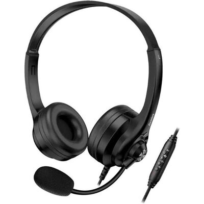 Genius headset HS-235U USB-C/USB + Copilot (Kabelgebunden, USB-A, USB-C), Office Headset, Schwarz Genius headset HS-235U USB-C/USB + Copilot (Kabelgebunden, USB-A, USB-C), Office Headset, Schwarz