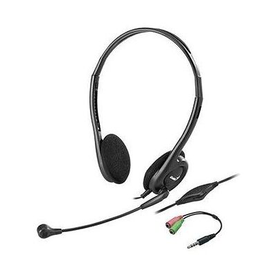 Genius HS-200C Kopfhörer mit Mikrofon+Adapter auf Single-Klinke, wire, schwarz, USB (Kabelgebunden), Office Headset, Schwarz Genius HS-200C Kopfhörer mit Mikrofon+Adapter auf Single-Klinke, wire, schwarz, USB (Kabelgebunden), Office Headset, Schwarz