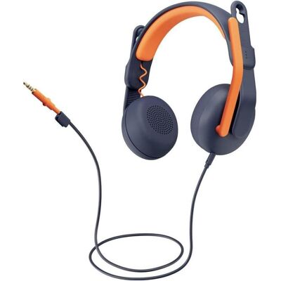 Logitech Zone Learn - CLASSIC BLUE - WW-9006 (Kabelgebunden), Office Headset, Blau, Orange Logitech Zone Learn - CLASSIC BLUE - WW-9006 (Kabelgebunden), Office Headset, Blau, Orange