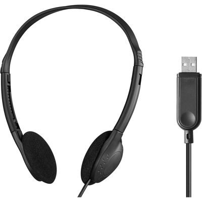 Sandberg USB-A Headphone Bulk (Kabelgebunden), Kopfhörer, Schwarz Sandberg USB-A Headphone Bulk (Kabelgebunden), Kopfhörer, Schwarz