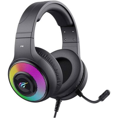 Havit Herní sluchátka H2042d RGB (Černá) (Kabelgebunden), Gaming Headset, Schwarz Havit Herní sluchátka H2042d RGB (Černá) (Kabelgebunden), Gaming Headset, Schwarz