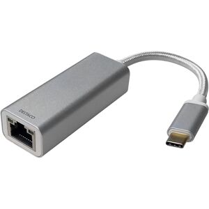 Deltaco USBC-GIGA6 (USB-C, RJ45 Gigabit Ethernet (1x)), Netzwerkadapter, Grau Deltaco USBC-GIGA6 (USB-C, RJ45 Gigabit Ethernet (1x)), Netzwerkadapter, Grau