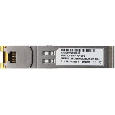 EXSYS Industrial SFP Transceiver, Kupfer RJ45, 1Gbit/s, Transceiver, Kupfer EXSYS Industrial SFP Transceiver, Kupfer RJ45, 1Gbit/s, Transceiver, Kupfer