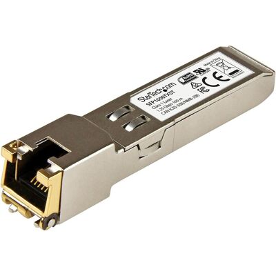 StarTech 1000BASE-TX SFP -RJ45 COPPER, Transceiver, Silber StarTech 1000BASE-TX SFP -RJ45 COPPER, Transceiver, Silber