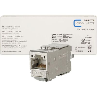 Metz Connect C6Amodul 180 Buchse - geschirmt Ethernet Modul Metz Connect C6Amodul 180 Buchse - geschirmt Ethernet Modul