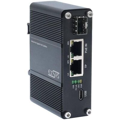 EXSYS PoE++ Splitter USB-C PD 60W, SFP, Netzwerkadapter (802.3bt (PoE++), 60 W), PoE Injector EXSYS PoE++ Splitter USB-C PD 60W, SFP, Netzwerkadapter (802.3bt (PoE++), 60 W), PoE Injector