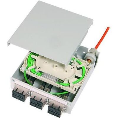 Telegärtner TS-Verteiler 6xSCD Spleisskassette, Server Zubehör, Grau Telegärtner TS-Verteiler 6xSCD Spleisskassette, Server Zubehör, Grau