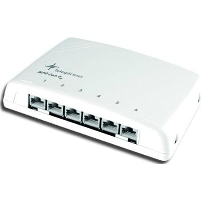 Telegärtner Mini-Verteiler MPD6-HS K Cat.6A, Server Zubehör, Grau Telegärtner Mini-Verteiler MPD6-HS K Cat.6A, Server Zubehör, Grau