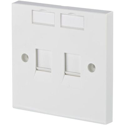 Metz Connect Anschlussdose Keystone EU-Style 2 Port unbestückt (VF v.10) (Keystone Modul), Zubehör Netzwerk Metz Connect Anschlussdose Keystone EU-Style 2 Port unbestückt (VF v.10) (Keystone Modul), Zubehör Netzwerk