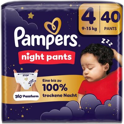 Pampers Night Pants (Gr. 4, Halbmonatsbox, 40 Stk.) Pampers Night Pants (Gr. 4, Halbmonatsbox, 40 Stk.)