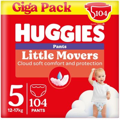 Huggies Little Movers Pants maat 5 52st x 2 104st (Gr. 5) Huggies Little Movers Pants maat 5 52st x 2 104st (Gr. 5)