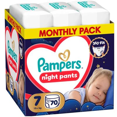 Pampers Pants Night Size 7 70 Pieces (Gr. 7, Monatsbox, 70 Stk.) Pampers Pants Night Size 7 70 Pieces (Gr. 7, Monatsbox, 70 Stk.)