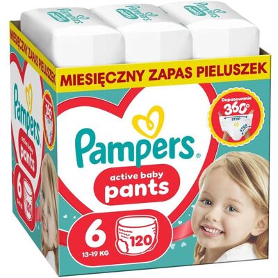 Pampers Pants Size 6 120 Pieces (Gr. 6, 120 Stk.) Pampers Pants Size 6 120 Pieces (Gr. 6, 120 Stk.)