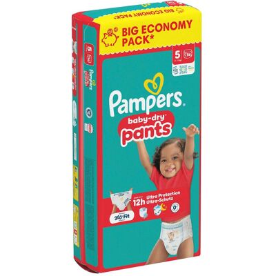 Pampers Baby Dry Pants Gr.5 Junior 11-17kg Big Windeln Eco Pack 56 Stück (Gr. 5, 56 Stk.) Pampers Baby Dry Pants Gr.5 Junior 11-17kg Big Windeln Eco Pack 56 Stück (Gr. 5, 56 Stk.)